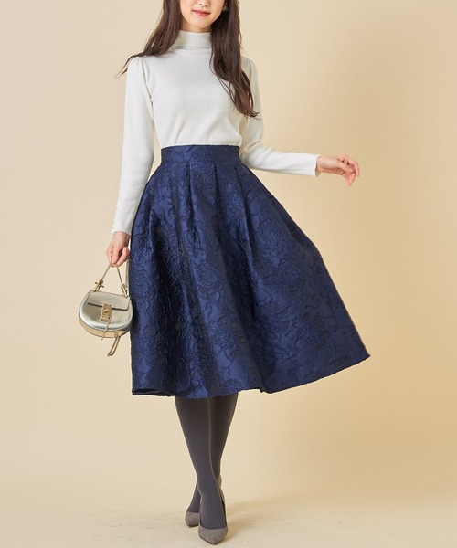 tocco closet(トッコ クローゼット)の「袖口パール付きタートルネックリブニットプルオーバー(ニット/セーター・レディース・ブラック/ブラウン/アイボリー・M)」の12枚目の写真