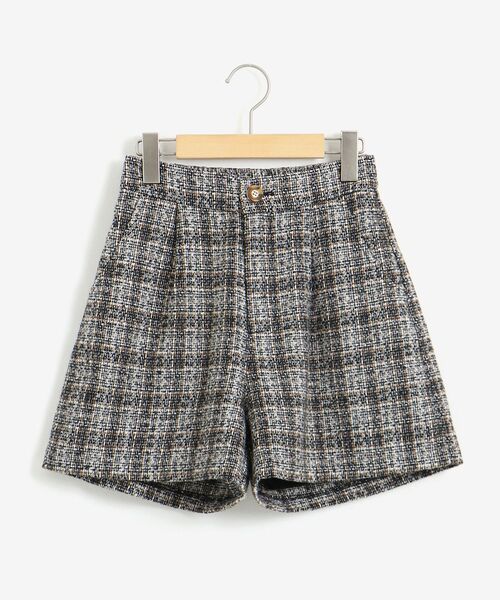 MAJESTIC LEGON（マジェスティックレゴン）の「レトロショートパンツ（その他パンツ・レディース・ブラウン系その他2/ブラウン/ブラック系その他/ブラック・MEDIUM）」の12枚目の写真