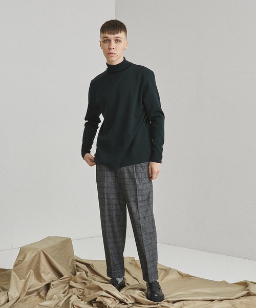 UNITED TOKYO（ユナイテッドトウキョウ）の「ダブルヘムワイドスラックス/セットアップ（スラックス・メンズ・グレー/ブルー・1/2/3/4）」の8枚目の写真