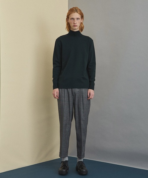 UNITED TOKYO（ユナイテッドトウキョウ）の「ダブルヘムワイドスラックス/セットアップ（スラックス・メンズ・グレー/ブルー・1/2/3/4）」の12枚目の写真