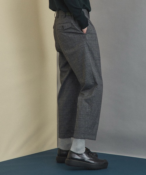 UNITED TOKYO（ユナイテッドトウキョウ）の「ダブルヘムワイドスラックス/セットアップ（スラックス・メンズ・グレー/ブルー・1/2/3/4）」の16枚目の写真