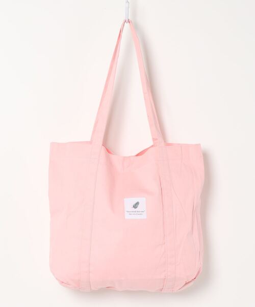 aimoha(アイモハ)の「キャンバス ロゴ トートバッグ(トートバッグ・レディース・ブラック/チョコ/グリーン/ピンク系その他/ピンク系その他2/ホワイト/イエロー/ライトブルー・FREE)」の13枚目の写真