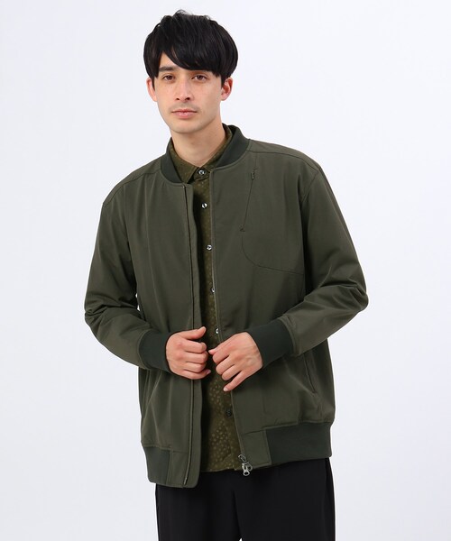 ナイロンストレッチma 1ブルゾン