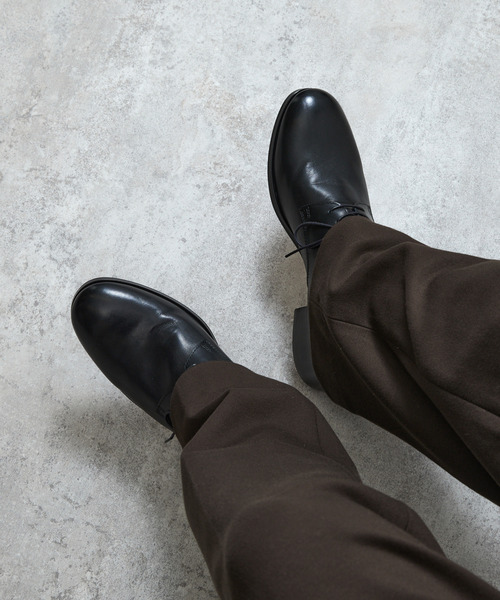 PADRONE パドローネ / BL DERBY SHOES ダービーレザーヒールブーツ