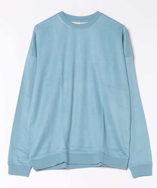 ARCHIVER（アーカイバ）の「【69】【it】スエードタッチドルマンプルオーバー（Tシャツ/カットソー・メンズ・ベージュ/グレー/サックスブルー/スミクロ・LARGE/MEDIUM）」の4枚目の写真