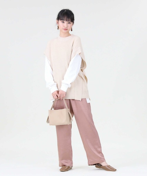 RAG MACHINE（ラグマシーン）の「【RAG MACHINE】ニットベスト（ベスト・レディース・ベージュ/オフホワイト・M/L）」の5枚目の写真