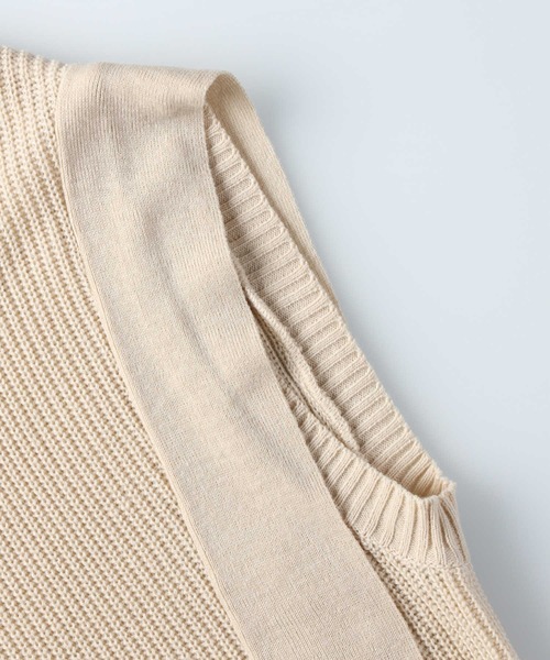 RAG MACHINE（ラグマシーン）の「【RAG MACHINE】ニットベスト（ベスト・レディース・ベージュ/オフホワイト・M/L）」の10枚目の写真