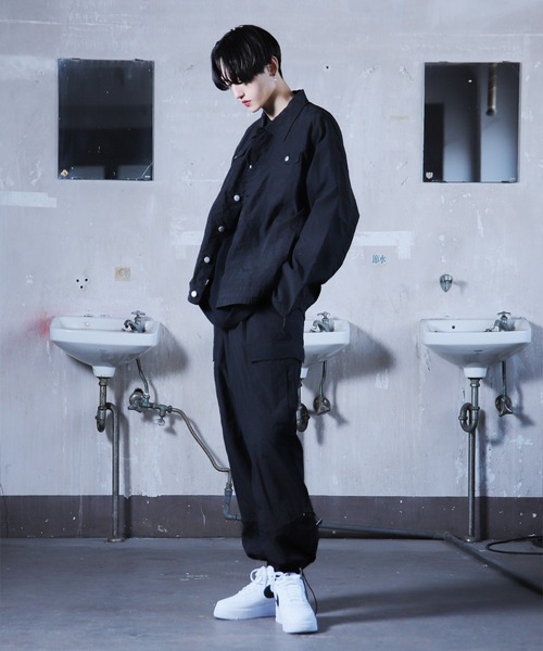 G.O.C（ジーオーシー）の「ツインドローナイロンワイドカーゴパンツ（カーゴパンツ・メンズ・グレー/ブラック/カーキ/ホワイト・LARGE/MEDIUM）」の7枚目の写真