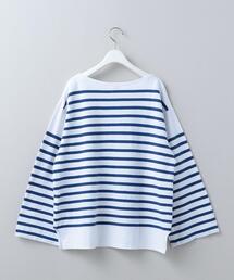 トップス roku 6 BORDER COLLOR KNIT PULLOVER 6（ロク）の「＜6(ROKU)＞BORDER COLLOR KNIT PULLOVER