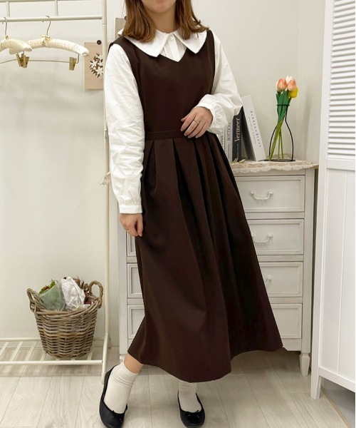 apres jour（アプレジュール）の「アソートジャンスカ【ZOZOTOWN限定アイテム】（ジャンパースカート・レディース・ダークブラウン/ブラウン系その他/ベージュ/ブラック・フリー/X-LARGE）」の20枚目の写真