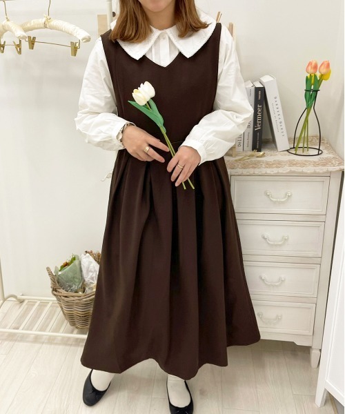 apres jour（アプレジュール）の「アソートジャンスカ【ZOZOTOWN限定アイテム】（ジャンパースカート・レディース・ダークブラウン/ブラウン系その他/ベージュ/ブラック・フリー/X-LARGE）」の6枚目の写真