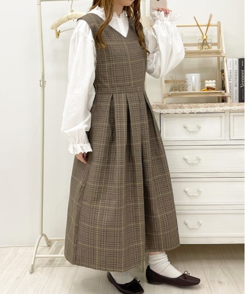 apres jour（アプレジュール）の「アソートジャンスカ【ZOZOTOWN限定アイテム】（ジャンパースカート・レディース・ダークブラウン/ブラウン系その他/ベージュ/ブラック・フリー/X-LARGE）」の11枚目の写真