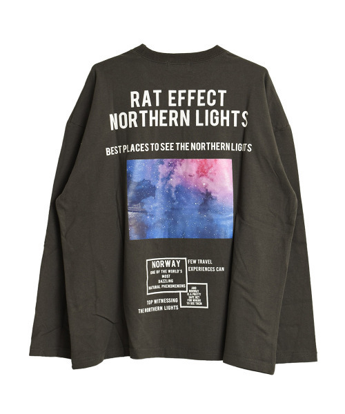 RAT EFFECT（ラットエフェクト）の「フォトプリントロングTシャツ（Tシャツ/カットソー・キッズ・ベージュ/ブラック/チャコールグレー/ライトグレー/グリーン/オフホワイト・120/140/160/150/130/170）」の20枚目の写真