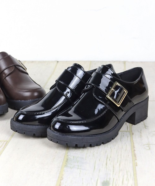AAA+（サンエープラス）の「AAA / マニッシュ ワンベルトバックル厚底ローファー(3583)（ローファー・レディース・ブラック/ダークブラウン/ブラック系その他・40/38/39/36/37/35/41/42）」の8枚目の写真