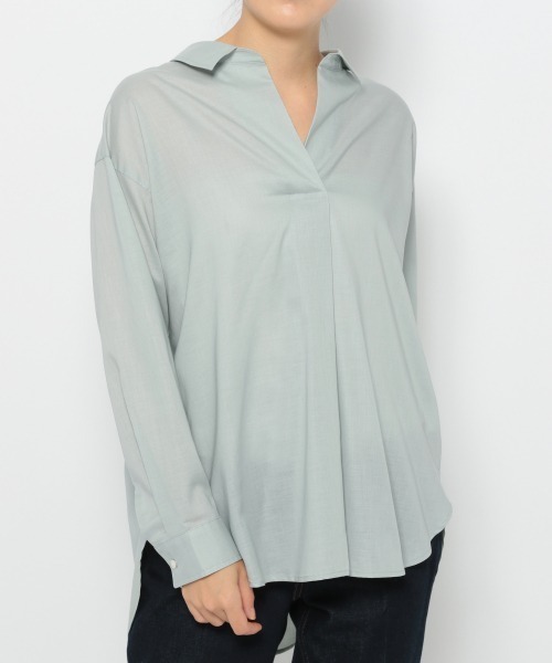 GLOBAL WORK（グローバルワーク）の「サラサラスキッパーシャツ長袖