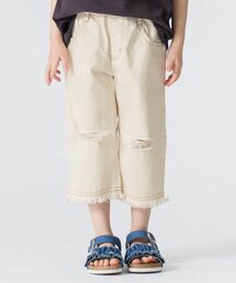 BREEZE | フリンジストレートデニム 8分丈(デニムパンツ)