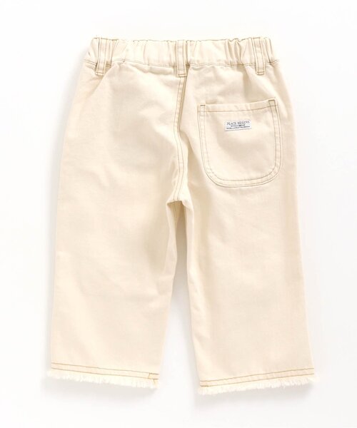 BREEZE（ブリーズ）の「フリンジストレートデニム 8分丈（デニムパンツ・キッズ・オフホワイト/ブルー/サックスブルー・90/100/110/120/130/140/150）」の10枚目の写真