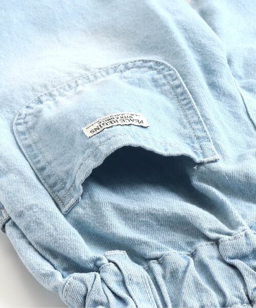 BREEZE（ブリーズ）の「フリンジストレートデニム 8分丈（デニムパンツ・キッズ・オフホワイト/ブルー/サックスブルー・90/100/110/120/130/140/150）」の15枚目の写真