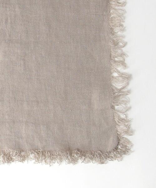 ASAUCE MELER＞リネンフリンジストール