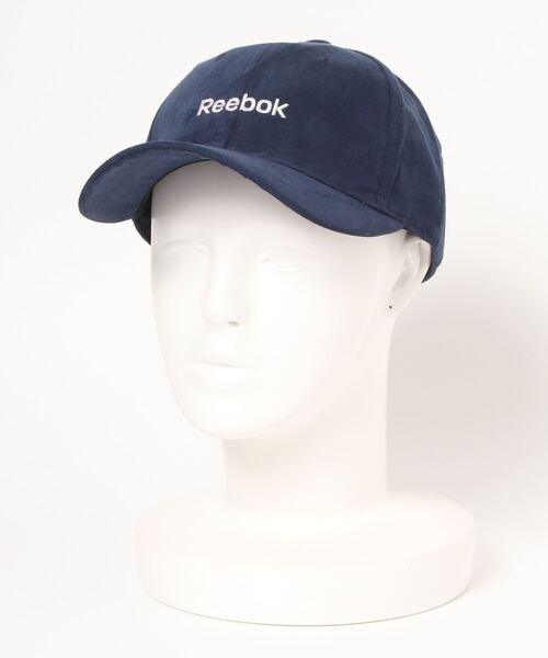Reebok（リーボック）の「【Reebok/リーボック】ロゴ刺繍 スエードキャップ（キャップ・メンズ・ネイビー/サックスブルー・FREE）」の3枚目の写真
