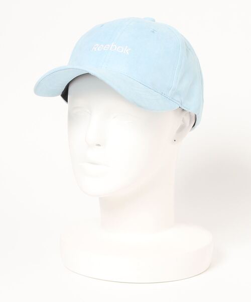 Reebok（リーボック）の「【Reebok/リーボック】ロゴ刺繍 スエードキャップ（キャップ・メンズ・ネイビー/サックスブルー・FREE）」の4枚目の写真