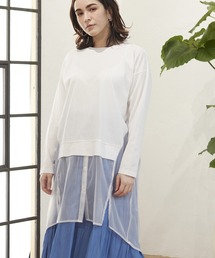 MATCH&more | シアーシャツレイヤード風チュニック(シャツ/ブラウス)
