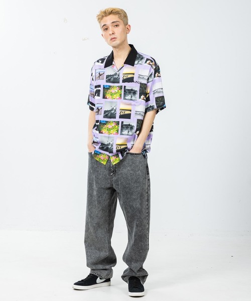 XLARGE（エクストララージ）の「S/S ALLOVER PHOTO PRINT SHIRT（シャツ/ブラウス・メンズ・ホワイト/イエロー/ライトパープル・S/M/L/XL）」の16枚目の写真