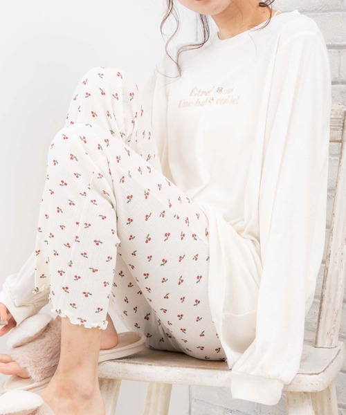 WEGO(ウィゴー)の「WEGO/【2点セット】メロウリブルームウエア(ルームウェア/パジャマ・レディース・その他3/その他1/その他4/その他2・FREE)」の2枚目の写真