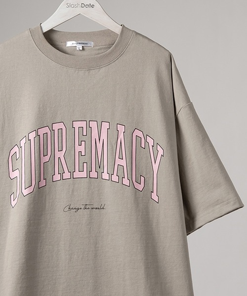 RHUDE★オーバーサイズ ロゴプリント Tシャツ ANME tシャツ 立体ロゴプリントオーバーサイズ半袖Tシャツ