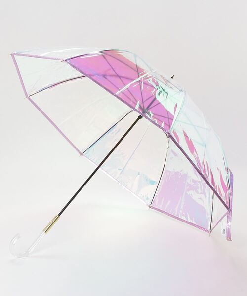 Wpc ダブリュー ピー シー 雨傘 Long Umbrella 長傘 Piping Aurora オーロラ ピンク 長傘 Wpc ダブリュピーシー のファッション通販 Zozotown