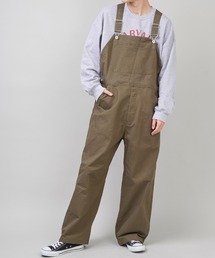 SPINNS | ゆったりサイズ ツイルオーバーオール(サロペット/オーバーオール)