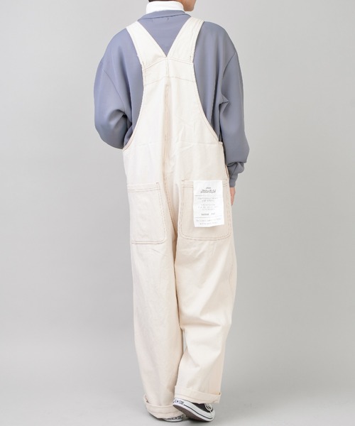 SPINNS（スピンズ）の「ゆったりサイズ ツイルオーバーオール（サロペット/オーバーオール・メンズ・ブラック/カーキ/アイボリー/キャメル・M/L）」の19枚目の写真