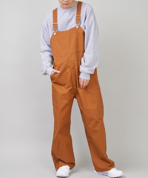 SPINNS（スピンズ）の「ゆったりサイズ ツイルオーバーオール（サロペット/オーバーオール・メンズ・ブラック/カーキ/アイボリー/キャメル・M/L）」の8枚目の写真