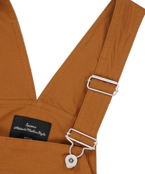 SPINNS（スピンズ）の「ゆったりサイズ ツイルオーバーオール（サロペット/オーバーオール・メンズ・ブラック/カーキ/アイボリー/キャメル・M/L）」の21枚目の写真