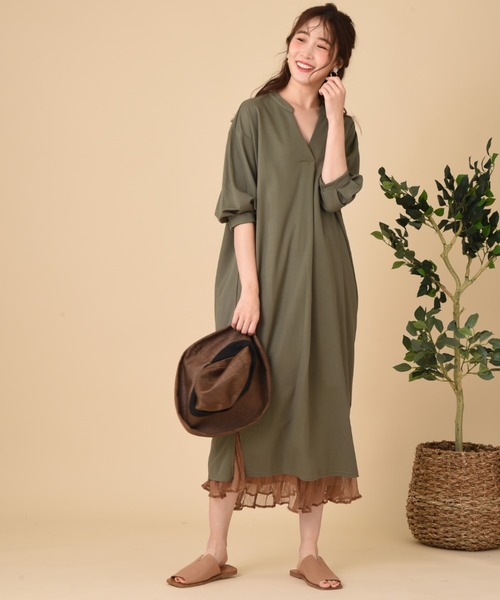 INTERPLANET(インタープラネット)の「グロスクレープ特殊プリーツスカート(スカート・レディース・ブラウン/オフホワイト/ピンク・FREE)」の10枚目の写真