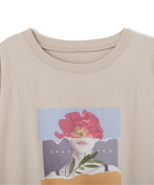 FREE'S MART（フリーズマート）の「◆アートプリントビックＴシャツ（Tシャツ/カットソー・レディース・ホワイト/ブラック/ベージュ・FREE）」の17枚目の写真