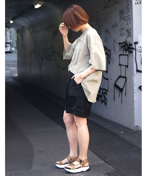 179/WG（イチナナキュウダブルジー）の「カーゴハーフパンツ（カーゴパンツ・レディース・ブラック/ベージュ/チャコールグレー・MEDIUM）」の16枚目の写真