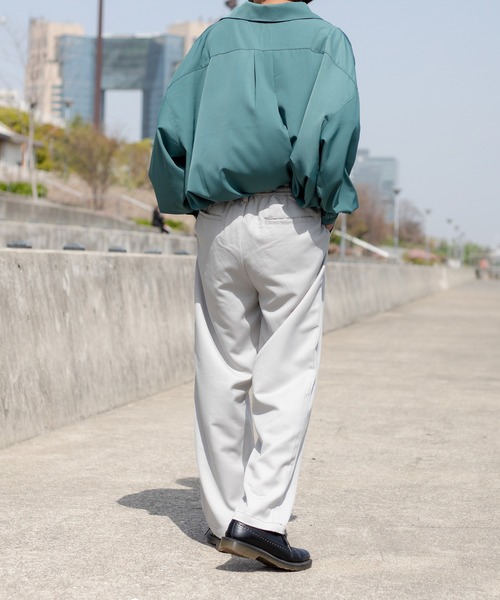 kutir(クティール)の「トロミルーズオープンカラーシャツ(シャツ/ブラウス・メンズ・ホワイト/レッド/グリーン・LARGE/MEDIUM)」の6枚目の写真