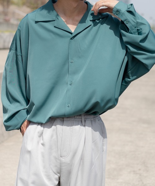 kutir(クティール)の「トロミルーズオープンカラーシャツ(シャツ/ブラウス・メンズ・ホワイト/レッド/グリーン・LARGE/MEDIUM)」の19枚目の写真