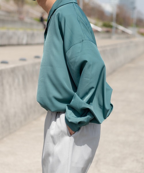 kutir(クティール)の「トロミルーズオープンカラーシャツ(シャツ/ブラウス・メンズ・ホワイト/レッド/グリーン・LARGE/MEDIUM)」の11枚目の写真