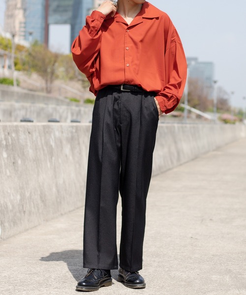 kutir(クティール)の「トロミルーズオープンカラーシャツ(シャツ/ブラウス・メンズ・ホワイト/レッド/グリーン・LARGE/MEDIUM)」の7枚目の写真