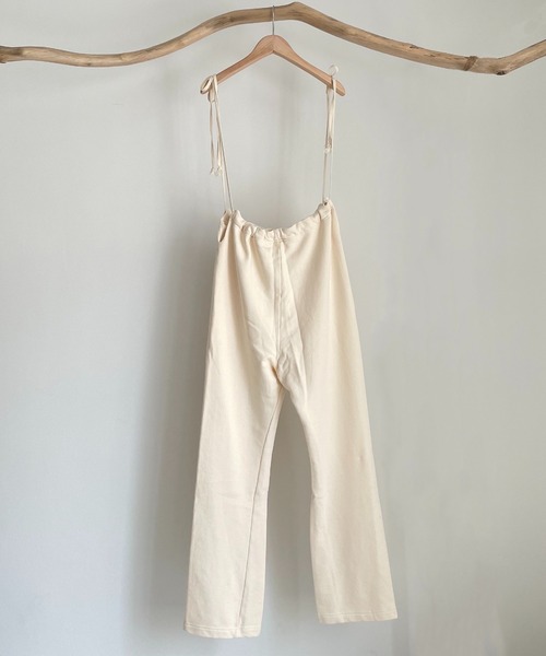 CANAL JEAN（キャナルジーン）の「RED CHOP WORKS(レッドチョップワークス) サイドコード裏毛スウェットパンツ（その他パンツ・レディース・クリーム/ヘザーグレー・38）」の4枚目の写真