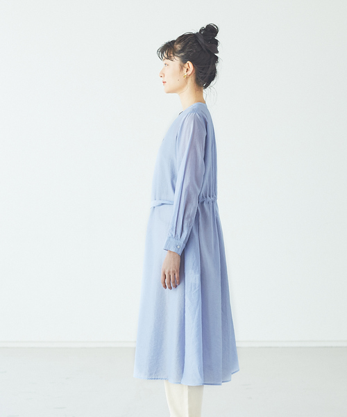 abahouse mavie（アバハウスマヴィ）の「ライトクロスシャツワンピース（ワンピース・レディース・ブラック/ライトブルー/カーキ・フリー）」の12枚目の写真