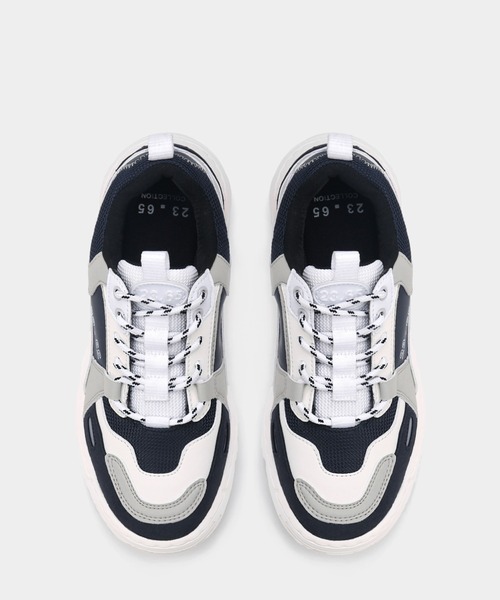 23.65（イーシプサムチョンユクオ）の「23.65/イーシプサムチョンユクオ   V2 厚底 スニーカー 韓国（スニーカー・レディース・ホワイト/マルチ/ホワイト×ホワイト/ブラック・25.0cm/28.0cm/26.0cm/27.0cm/24.0cm/23.0cm）」の12枚目の写真