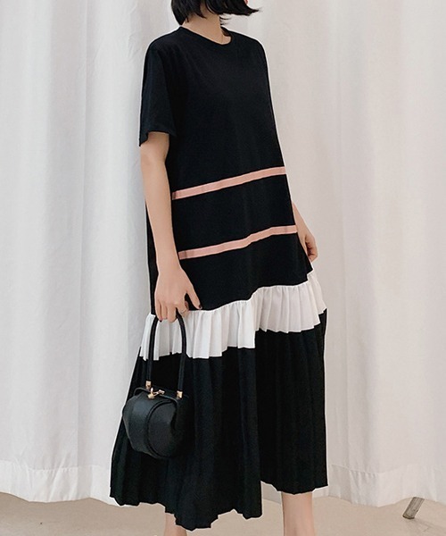 SVEC（シュベック）の「ロング ドッキング オーバーサイズ ワンピース（ワンピース・レディース・ブラック・L）」の4枚目の写真