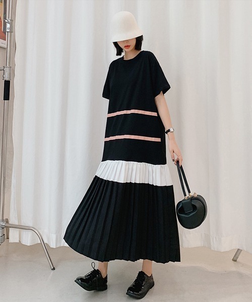 SVEC（シュベック）の「ロング ドッキング オーバーサイズ ワンピース（ワンピース・レディース・ブラック・L）」の7枚目の写真