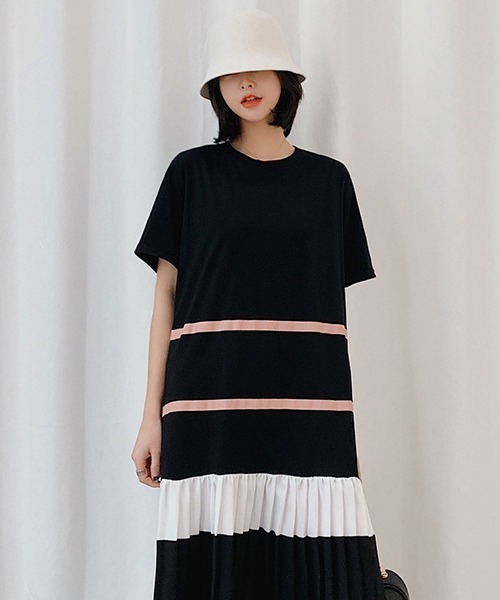 SVEC（シュベック）の「ロング ドッキング オーバーサイズ ワンピース（ワンピース・レディース・ブラック・L）」の10枚目の写真