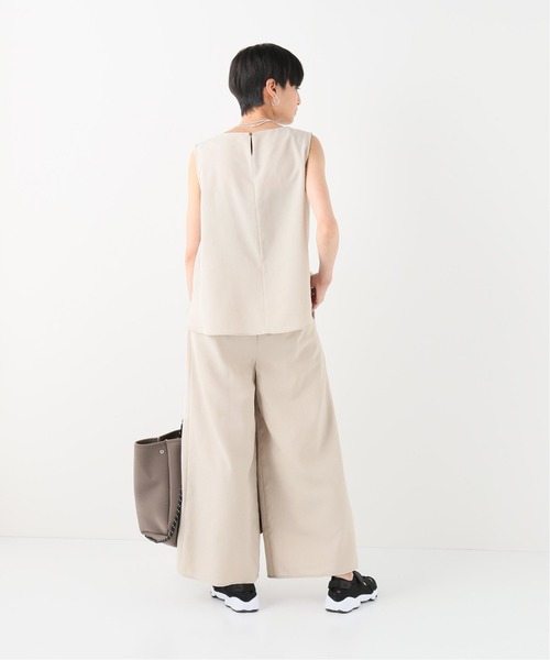 Simplicite(サンプリシテ)の「リネンライクオールインワンセット(つなぎ/オールインワン・レディース・アイボリー/イエロー/ブラウン・FREE)」の5枚目の写真