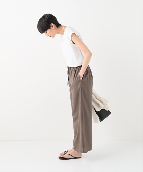 Simplicite(サンプリシテ)の「リネンライクオールインワンセット(つなぎ/オールインワン・レディース・アイボリー/イエロー/ブラウン・FREE)」の11枚目の写真