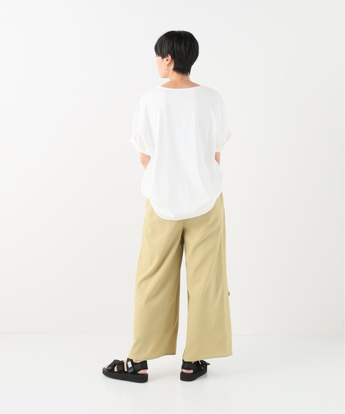 Simplicite(サンプリシテ)の「リネンライクオールインワンセット(つなぎ/オールインワン・レディース・アイボリー/イエロー/ブラウン・FREE)」の15枚目の写真